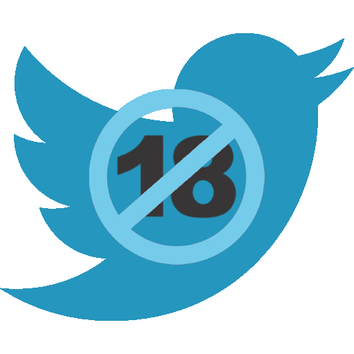 Twitter 18+ Icon